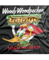 Pánské tričko Woody Woodpecker Garage černé detail