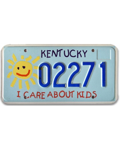 Amerikai rendszám Kentucky I Care about Kids