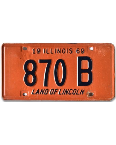 Amerikai rendszám Illinois 870B