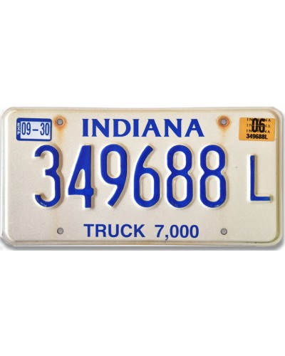 Amerikai rendszám Indiana Truck 349688