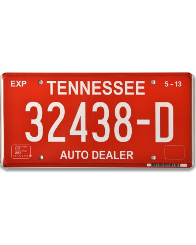 Amerikai rendszám Tennessee autódealer