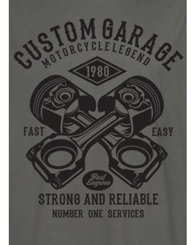 Férfi póló Custom Garage szürke