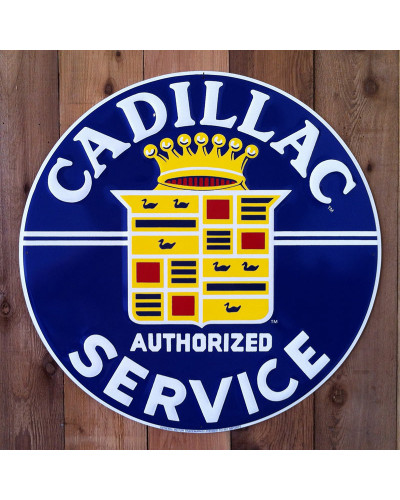 Fém tábla Cadillac service, 30 cm