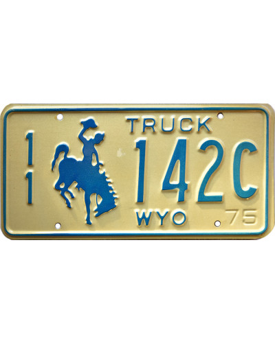 Amerikai rendszám Wyoming Blue Truck