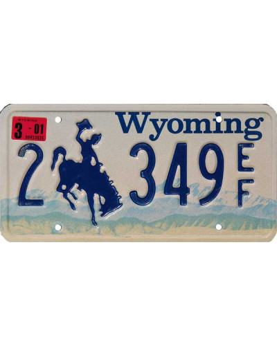 Amerikai rendszám Wyoming Blue Mountains 2