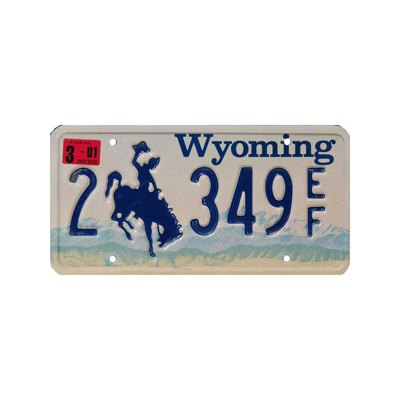 Amerikai rendszám Wyoming Blue Mountains 2
