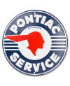 Plechová cedule Pontiac Service round 30 cm