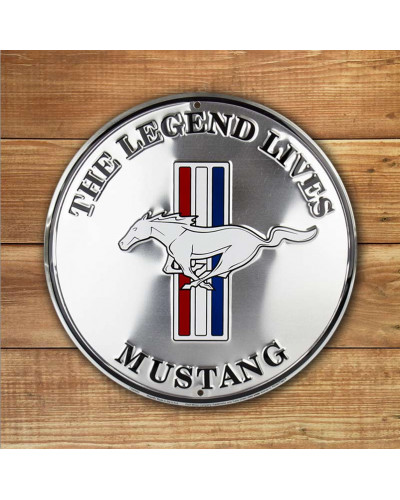 Fém tábla Ford Mustang round, 30 cm