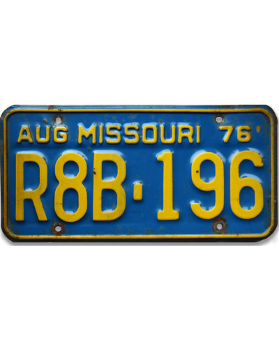 Amerikai rendszám Missouri Blue1976. aug