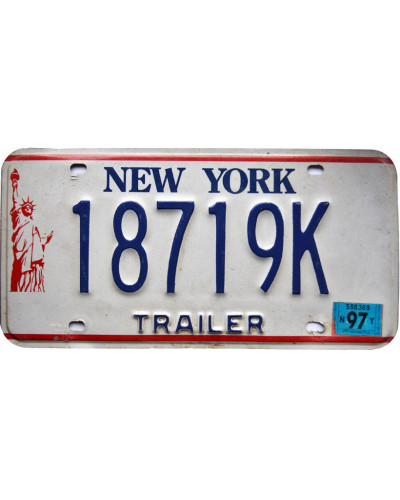 Amerikai rendszám New York Liberty 18719K