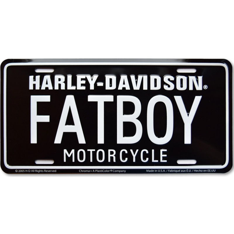 Amerikai rendszám Harley Davidson Fatboy