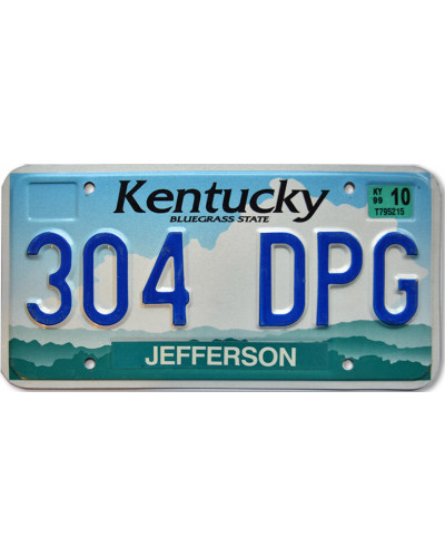 Amerikai rendszám Kentucky Bluegrass State