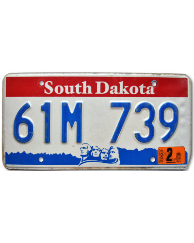 Amerikai rendszám South Dakota Red
