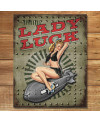 Plechová cedule Legends Lady Luck 40 cm x 32 cm w
