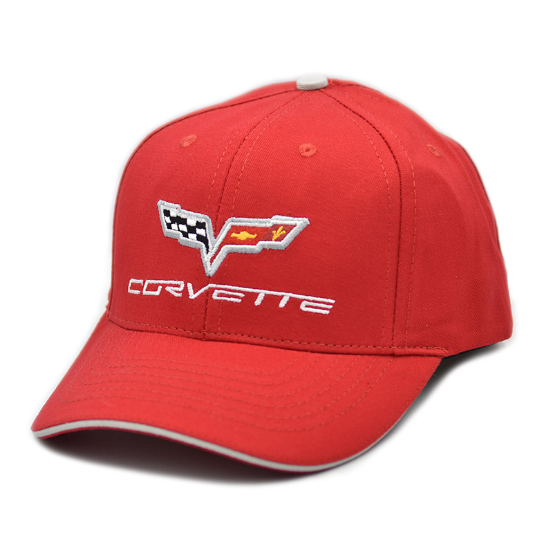 Chevrolet C6 Corvette Cotton Twill sapka piros