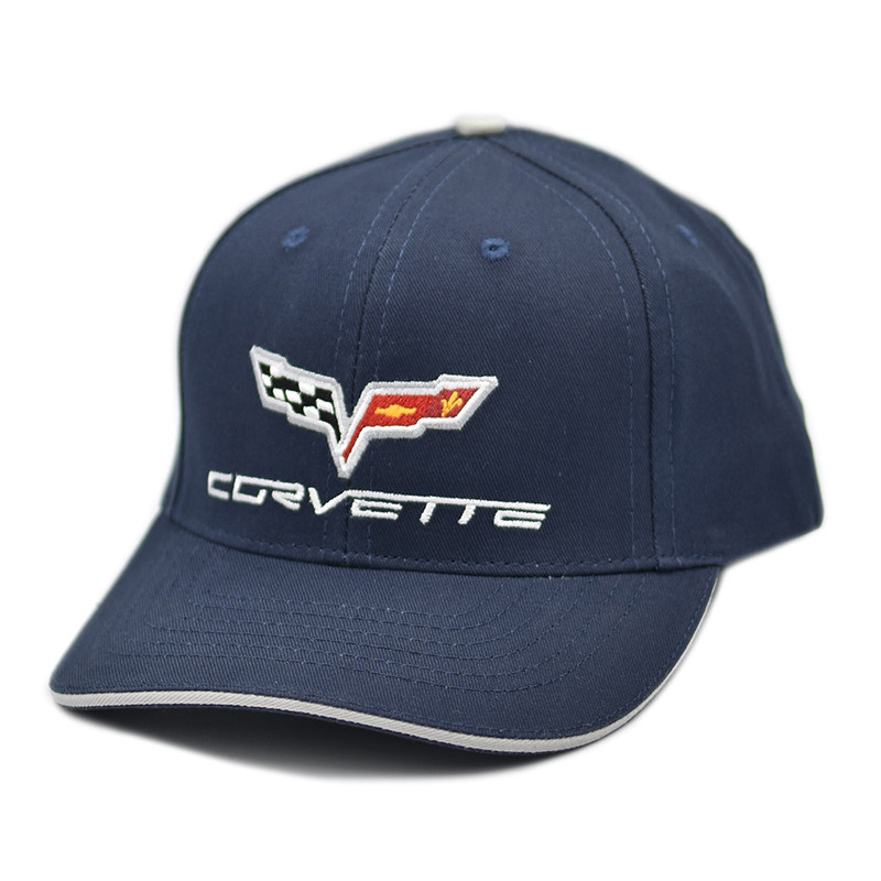 Chevrolet Corvette C6 Cotton Twill kék sapka