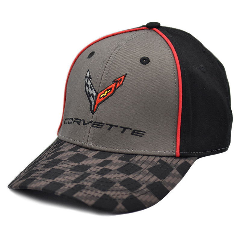 Kšiltovka Chevrolet Corvette C7 Next Generation Carbon Checkers
