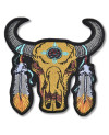 Motoros folt Tribal Buffalo Head 9 cm x 9 cm