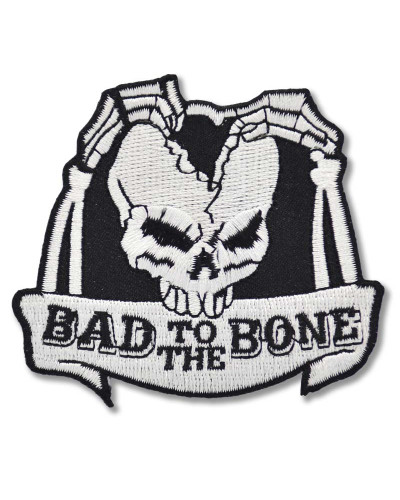 Motoros rátét Bad To the Bone Skull 7 cm x 7 cm