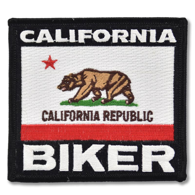 Motoros rátét California Biker 9 cm x 8 cm