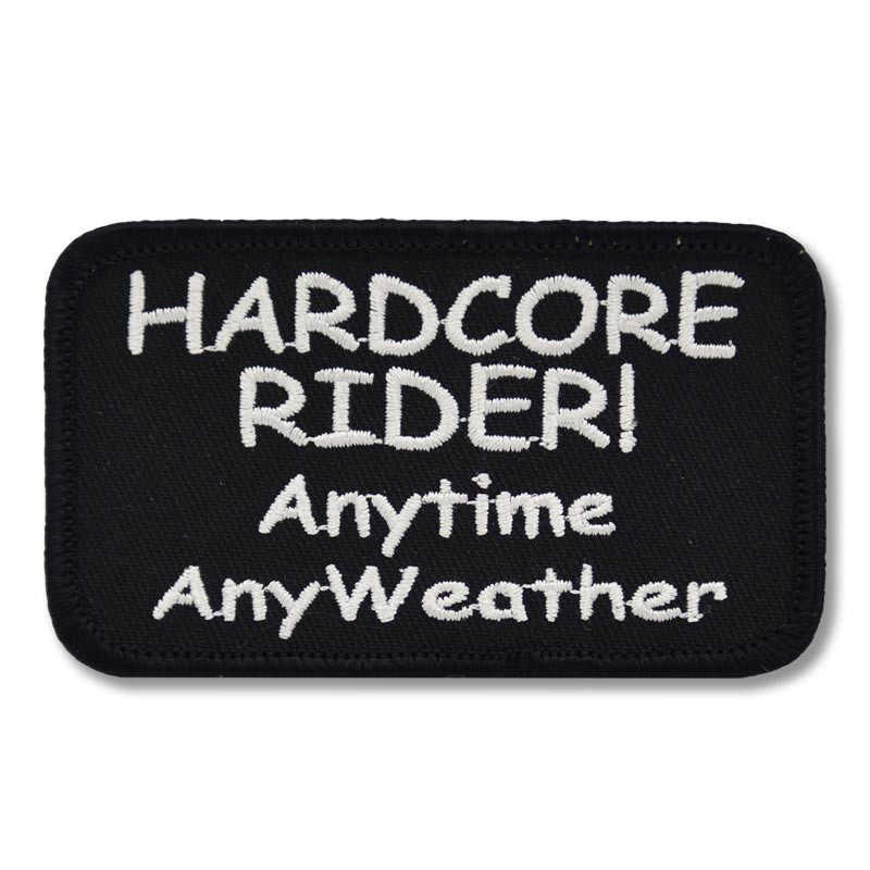 Motoros rátét Hardcore Rider Anytime 9 cm x 5 cm