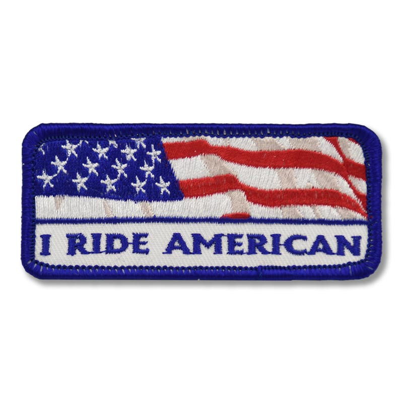 Motoros rátét I Ride American 9 cm x 4 cm