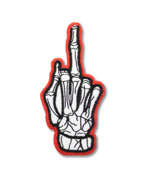 Moto nášivka F*ck Off červená 3cm x 8cm