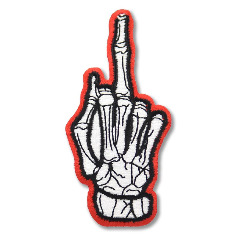 Moto nášivka F*ck Off červená 3cm x 8cm