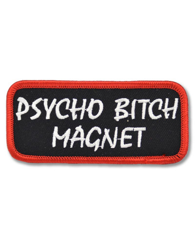Motoros rátét Psycho Bitch Magnet 4 cm x 9 cm