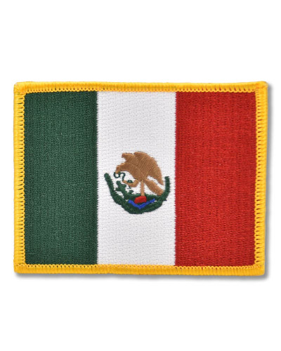 Motoros rátét Mexikó zászló 6 cm x 8 cm