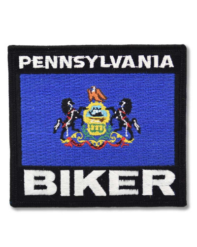 Motoros rátét Pennsylvania Biker 9 cm x 8 cm