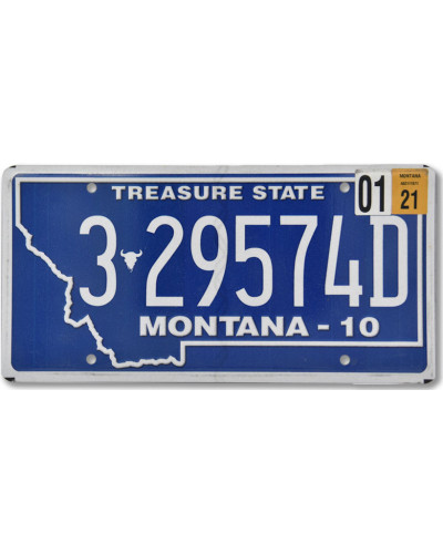 Amerikai rendszám Montana Treasure State