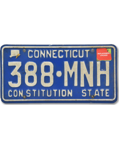 Amerikai rendszám Connecticut Blue