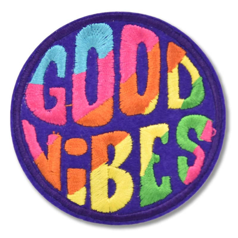 Nášivka Hippie Good Vibes 8 cm