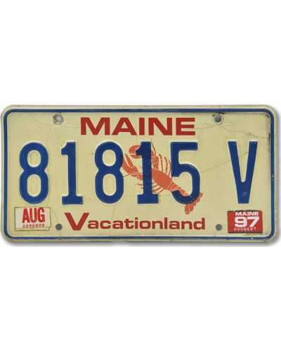 Amerikai rendszám Maine Lobster Vacationland