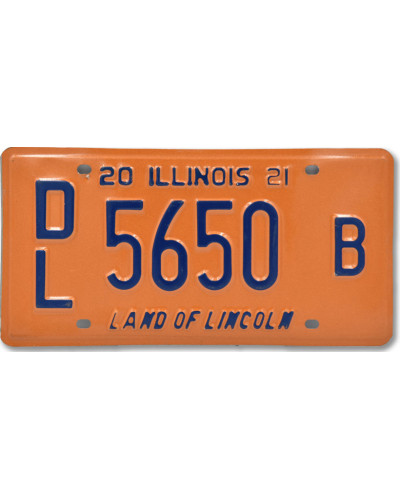 Amerikai rendszám Illinois Orange Dealer