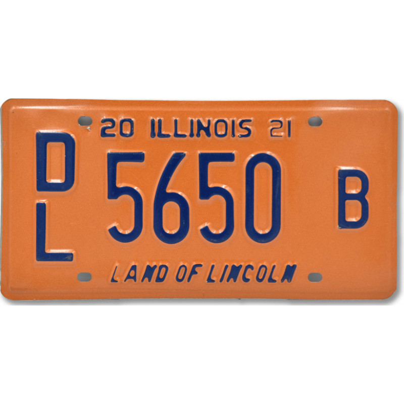 Amerikai rendszám Illinois Orange Dealer