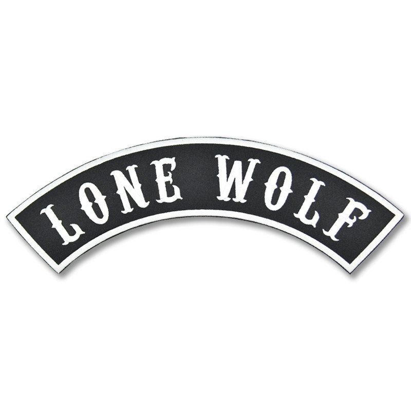 Motoros rátét Lone Wolf Rocker  - XXL hátul