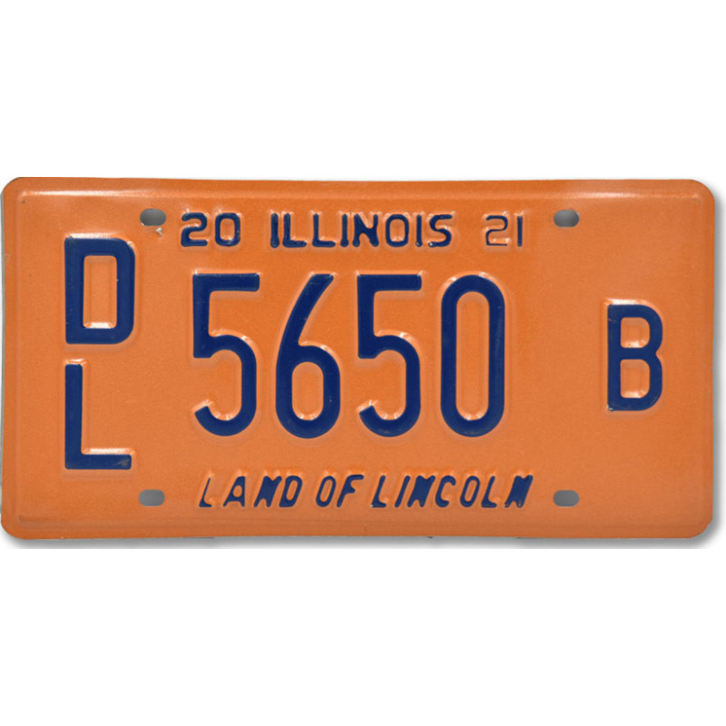 Americká SPZ Illinois Orange Dealer