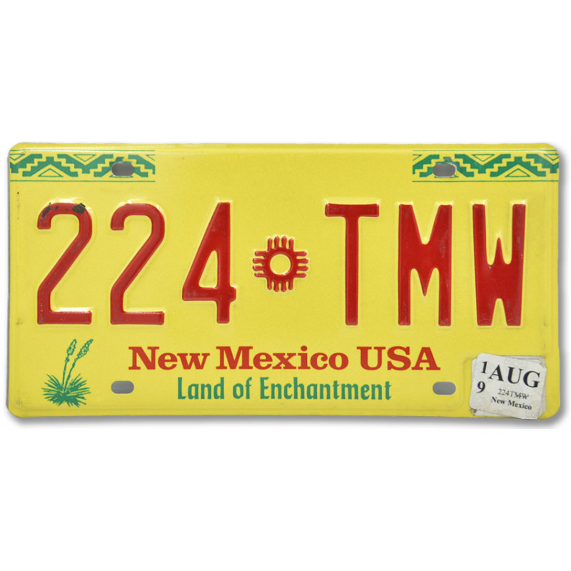Amerikai rendszám New Mexico Enchantment 224 TMW