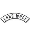 Moto nášivka Lone Wolf Rocker white XXL na záda