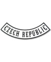 Moto nášivka Czech Republic Rocker bílá - XXL na záda