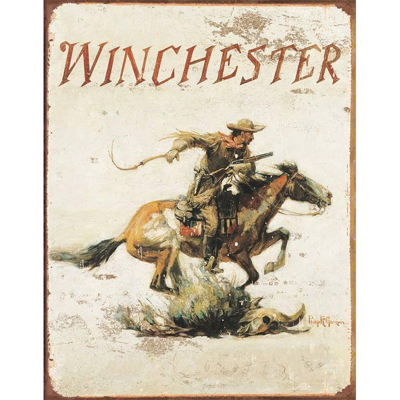 Fém tábla Winchester Horse 32 cm x 40 cm