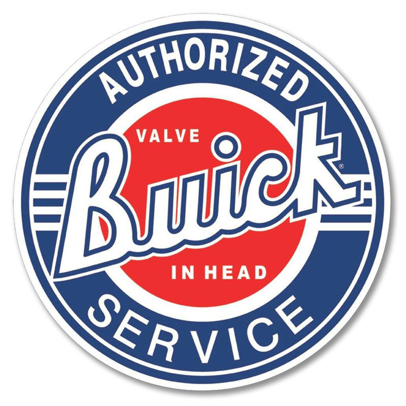 Plechová cedule Buick Service round 30cm