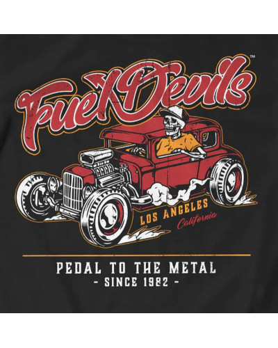 Férfi póló Fuel Devils Pedal to the Metal fekete