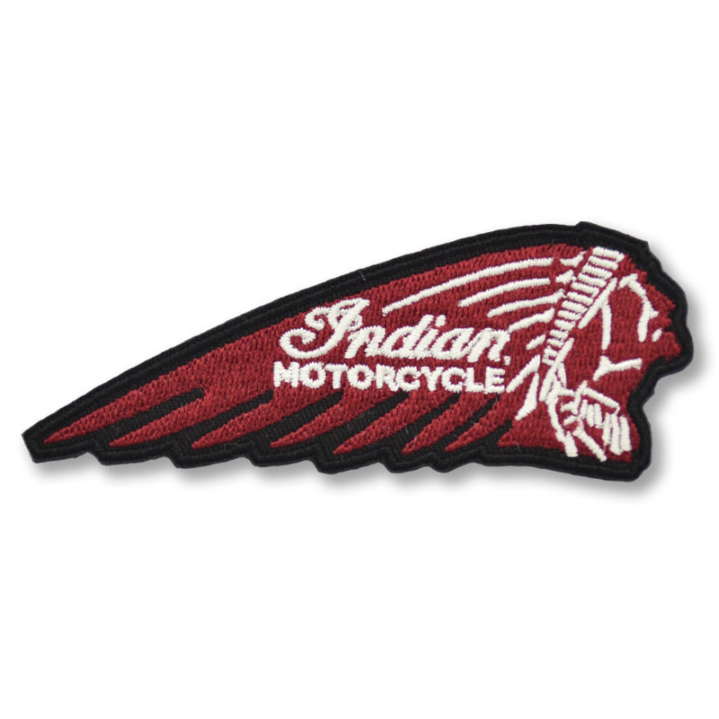 Moto nášivka Indian logo red 10 cm x 4 cm