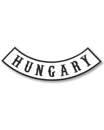 Motoros rátét Hungary Rocker White - XXL hátul