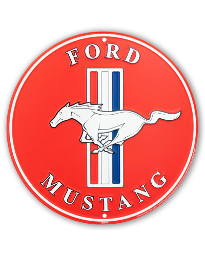 Fém tábla Ford Mustang piros 30 cm