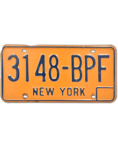 Amerikai rendszám New York 3148-BPF