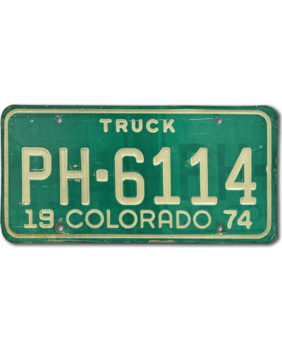Amerikai rendszám Colorado Truck PH6114